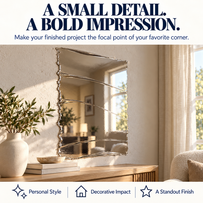 ✨ Mirror-Effect Decorative Coating – Turn Ordinary Surfaces into Eye-Catching Silver-Tone Statements
