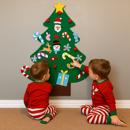 🎄Montessori Kids DIY Felt Christmas Tree✨