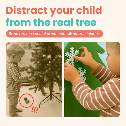 🎄Montessori Kids DIY Felt Christmas Tree✨