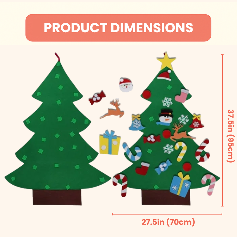 🎄Montessori Kids DIY Felt Christmas Tree✨