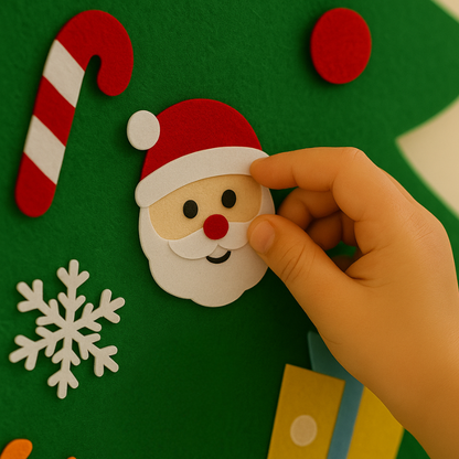 🎄Montessori Kids DIY Felt Christmas Tree✨