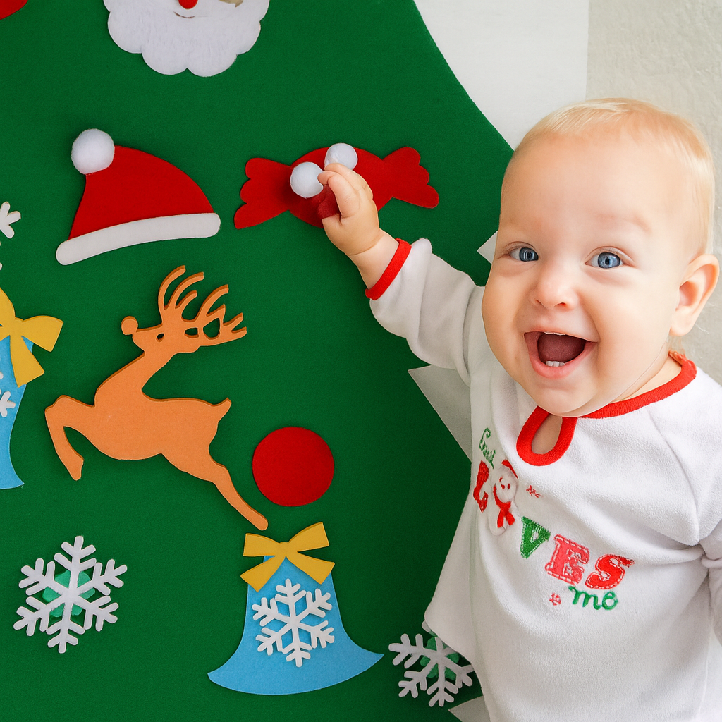 🎄Montessori Kids DIY Felt Christmas Tree✨