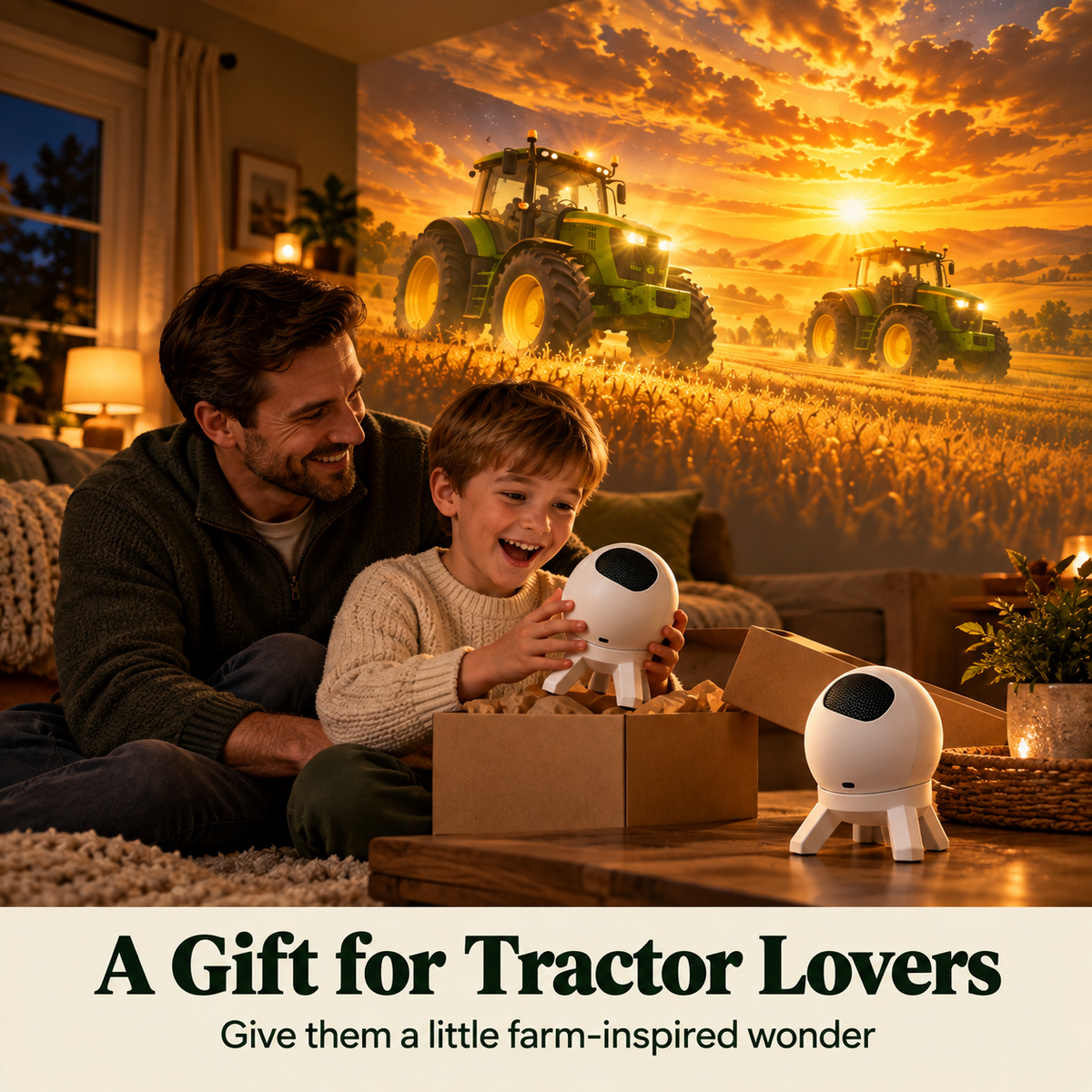 🚜 Tractor & Farm Scene Room Projector – Wall & Ceiling Décor for Tractor Lovers