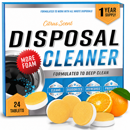 Garbage Disposal Cleaner Deodorizer Tablets - 24 Pack