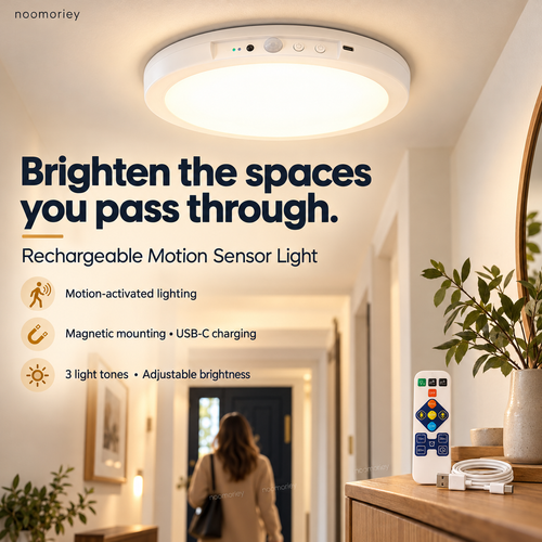 Rechargeable Motion Sensor Ceiling Lamp