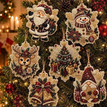 🎄Christmas DIY Diamond Painting Ornaments Kit (6 PCS)🎅