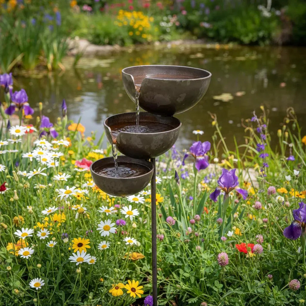🔥Bring Life Back To Your Garden – Rain Catcher Bird Bath 🌿🐦