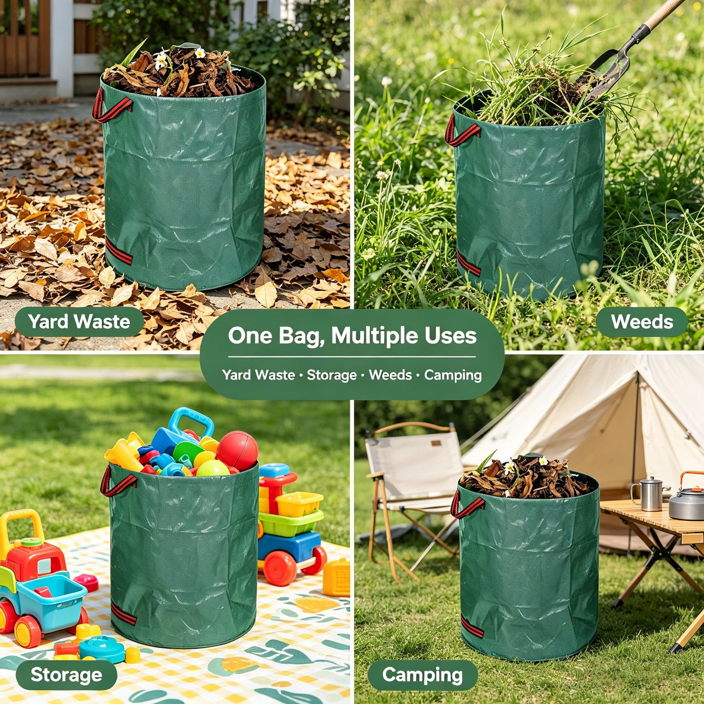 🍂 Reusable Garden Trash Bags