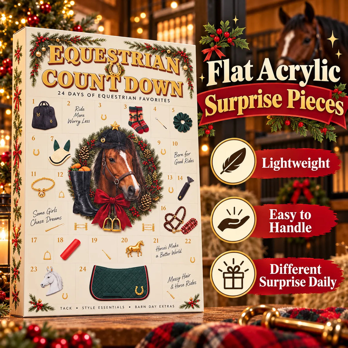 🐎🎁 Equestrian Advent Calendar — 24 Days of Practical Surprises for Horse Lovers!
