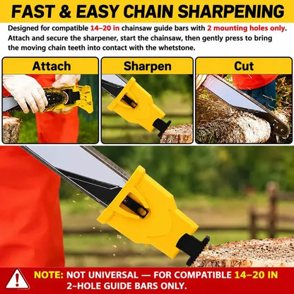 💯💥Portable Teeth Chainsaw Sharpener – Fast and Accurate Maintenance for All Chainsaws