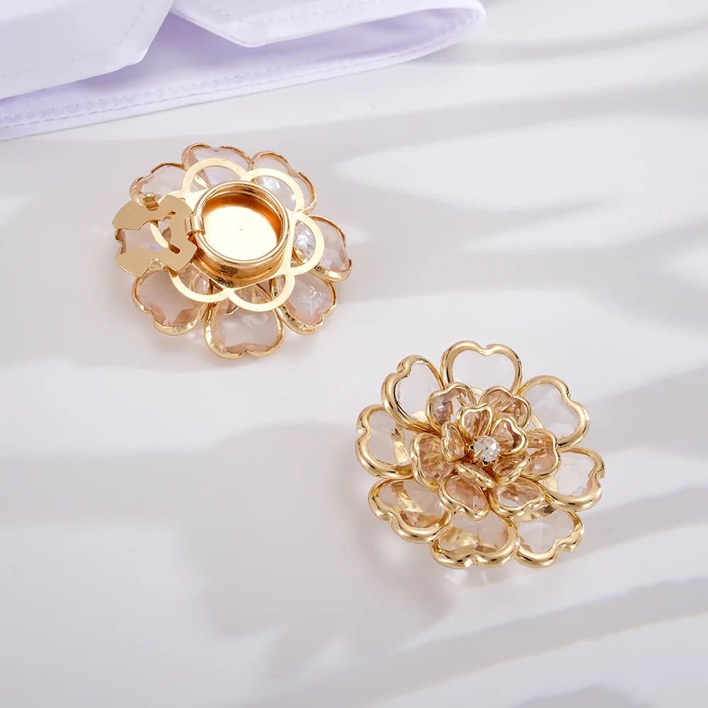 Flower Button Covers – Instant No-Sew Shirt & Blouse Upgrade