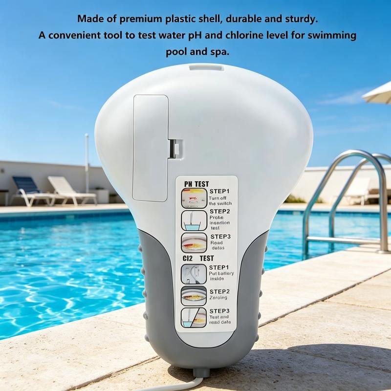 🔬💧 PH and chlorine tester for swimming pools – 50% off! Accurate measurement of pH and chlorine levels in your swimming pool – simple, quick and reliable. 🔥🏊