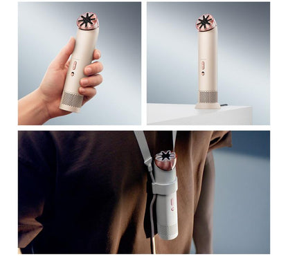 Dyson HushJet Mini Cool Bladeless Fan - 3-in-1 Handheld, Neck Lanyard, and Desktop Cooler with 5 Airspeeds & Boost Mode