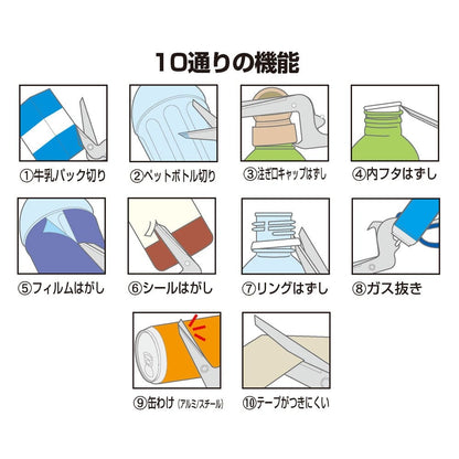10-in-1 Multi-Purpose Recycling Scissors