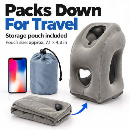 ✈️😴 Inflatable Travel Pillow — Sleep Comfortably Anywhere!