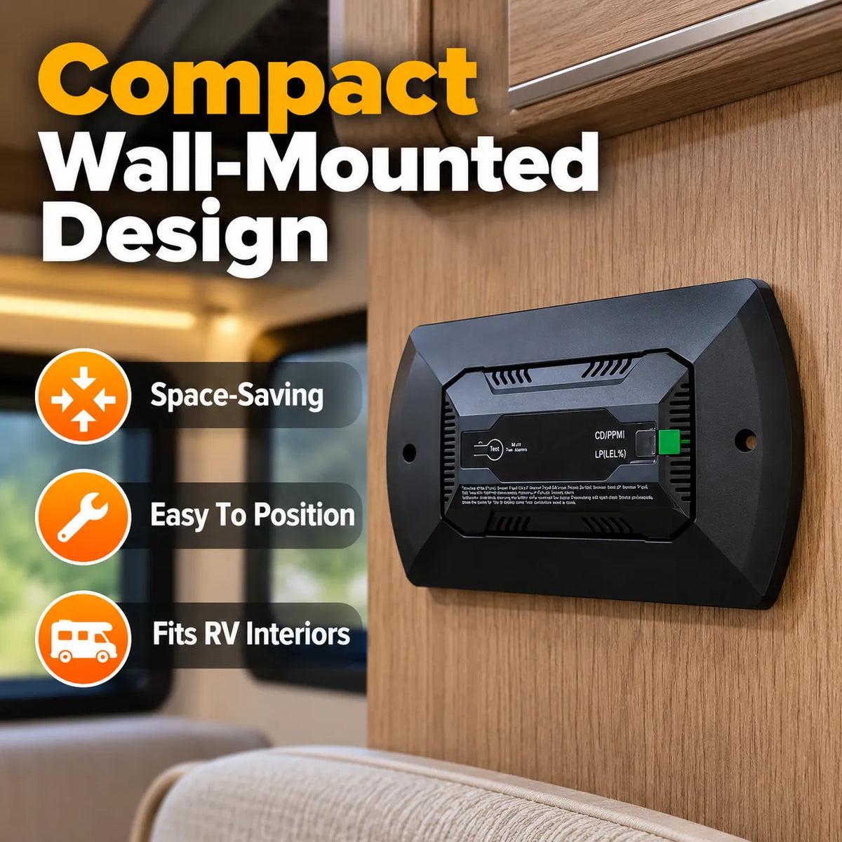 🚐🔔 2-in-1 RV Gas & CO Detector — Stay Safe on Every Journey! 🛡️✨