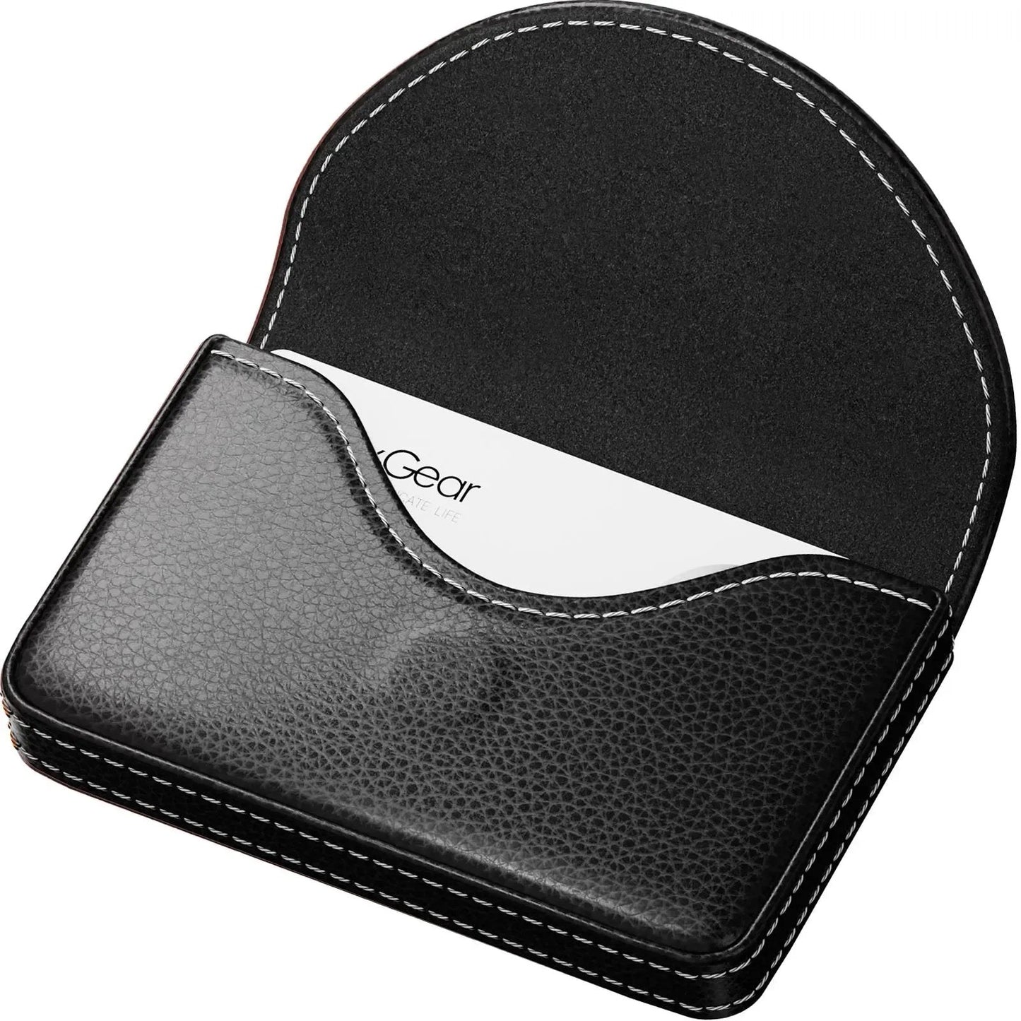 💖Hot 49% OFF💼 PU Leather Business Card Holder – Slim Magnetic Name Card Case