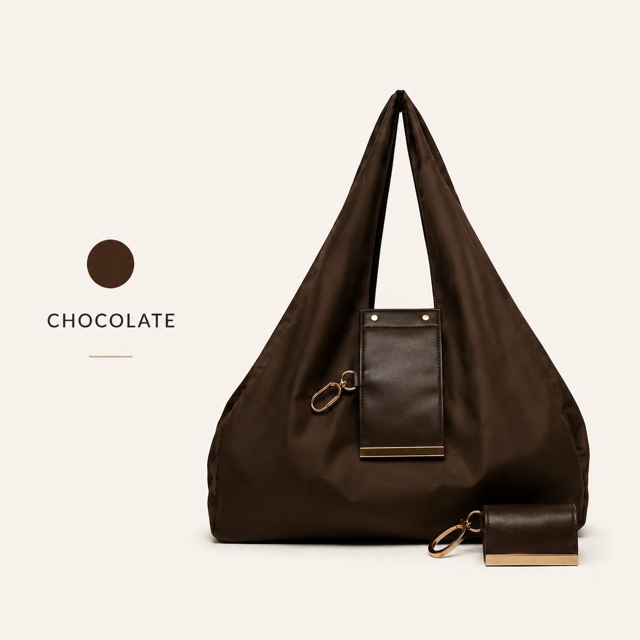 Varelli Charm Transformable Bag – Stylish Vegan Leather Tote & Keychain Charm