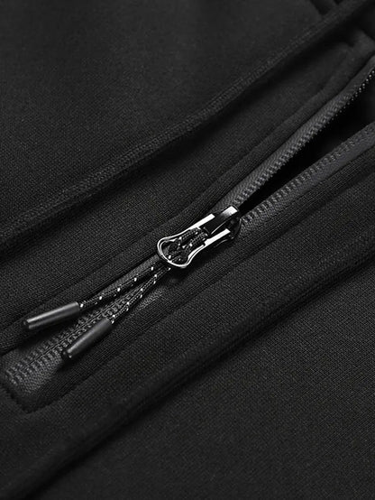 Men's Heated Hoodie – 26 Heating Zones, USB Powered Half-Zip Pullover with Arm Pocket (Power Bank Sold Separately)