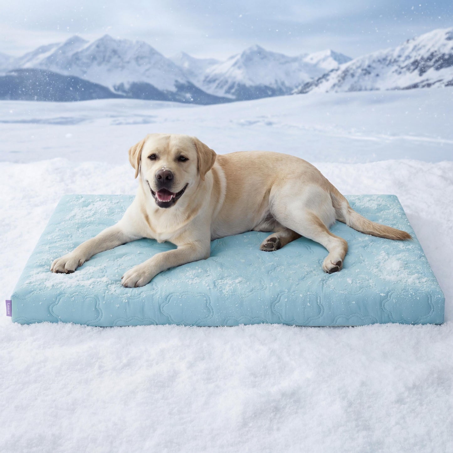 🔥🐶Washable Cooling Dog Mat, ❄️Non-Slip Summer Crate Bed for Large Dogs, No Gel & No Electric