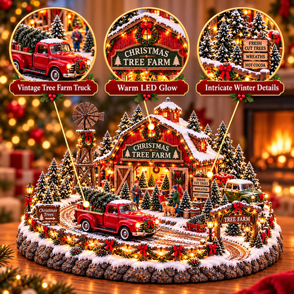 🚗🎄 Christmas Classic Gas Station Village™ – Lighted Vintage American Gas Station with Classic Cars