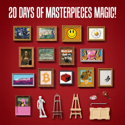 ✨ 20 Days of Artistic Surprises 🎨 Mini Masterpiece Collection Advent Calendar | Build Your Tiny Gallery