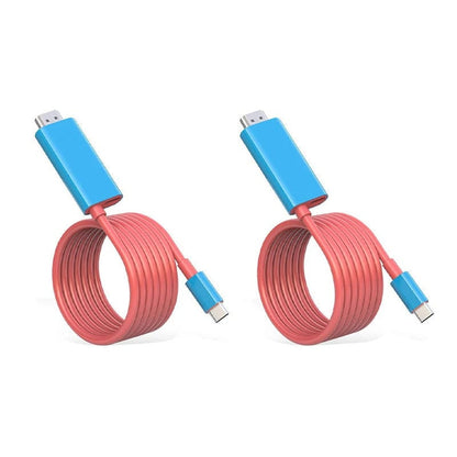 🎮 2M USB-C to HDMI Cable – 4K Display & 100W PD Charging for Switch, Phones, Tablets & Laptops