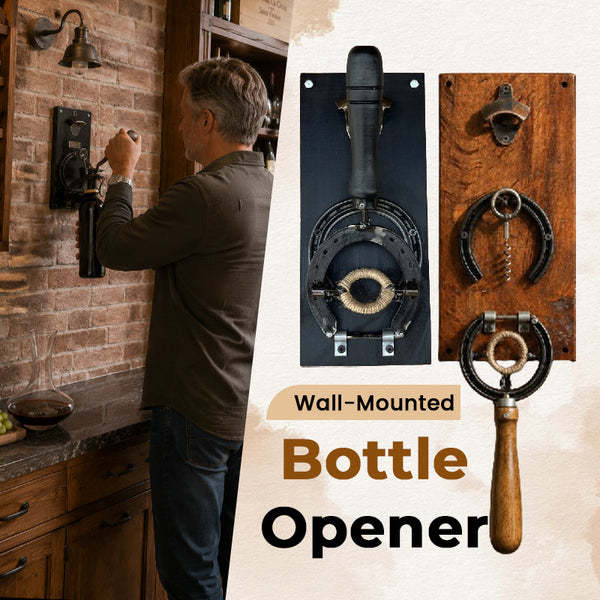 Wall Mounted Horseshoe Bottle Opener