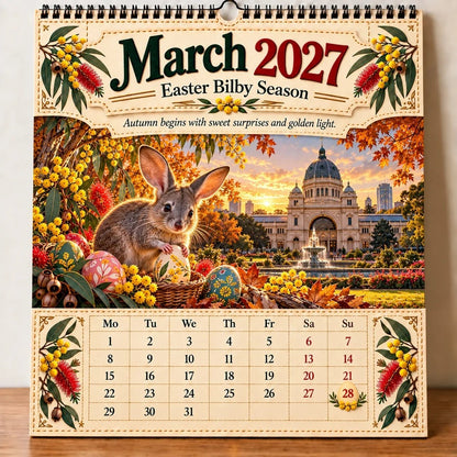 🔥🦘- 2027 Australia 125th Anniversary Wall Calendar 🐨