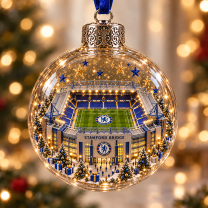 ⚽🎄 Christmas Sale: 50% OFF – Light-Up Football Stadium Ornament | 20 Styles