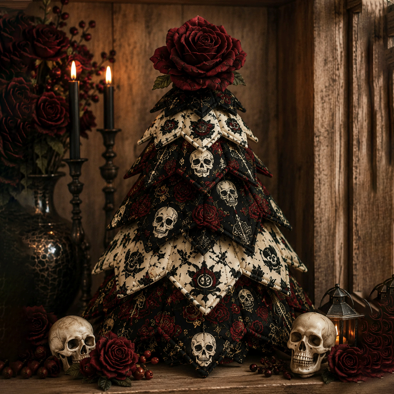 🔥Last Day 40% OFF - 🎃 DIY Halloween Quilted Fabric Tree Kit