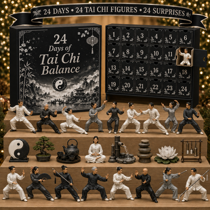CHRISTMAS KICKOFF 40% OFF - 2026 Days of Tai Chi Balance Blind Box - 24-Day Festive Countdown, Tai Chi Collectible Figures Blind Box - Gift For Tai Chi Lovers