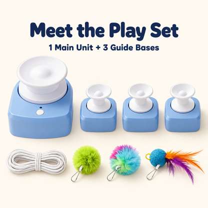 Motorized Cat Toy - USB Rechargeable 3 Speeds Automatic Low Noise,