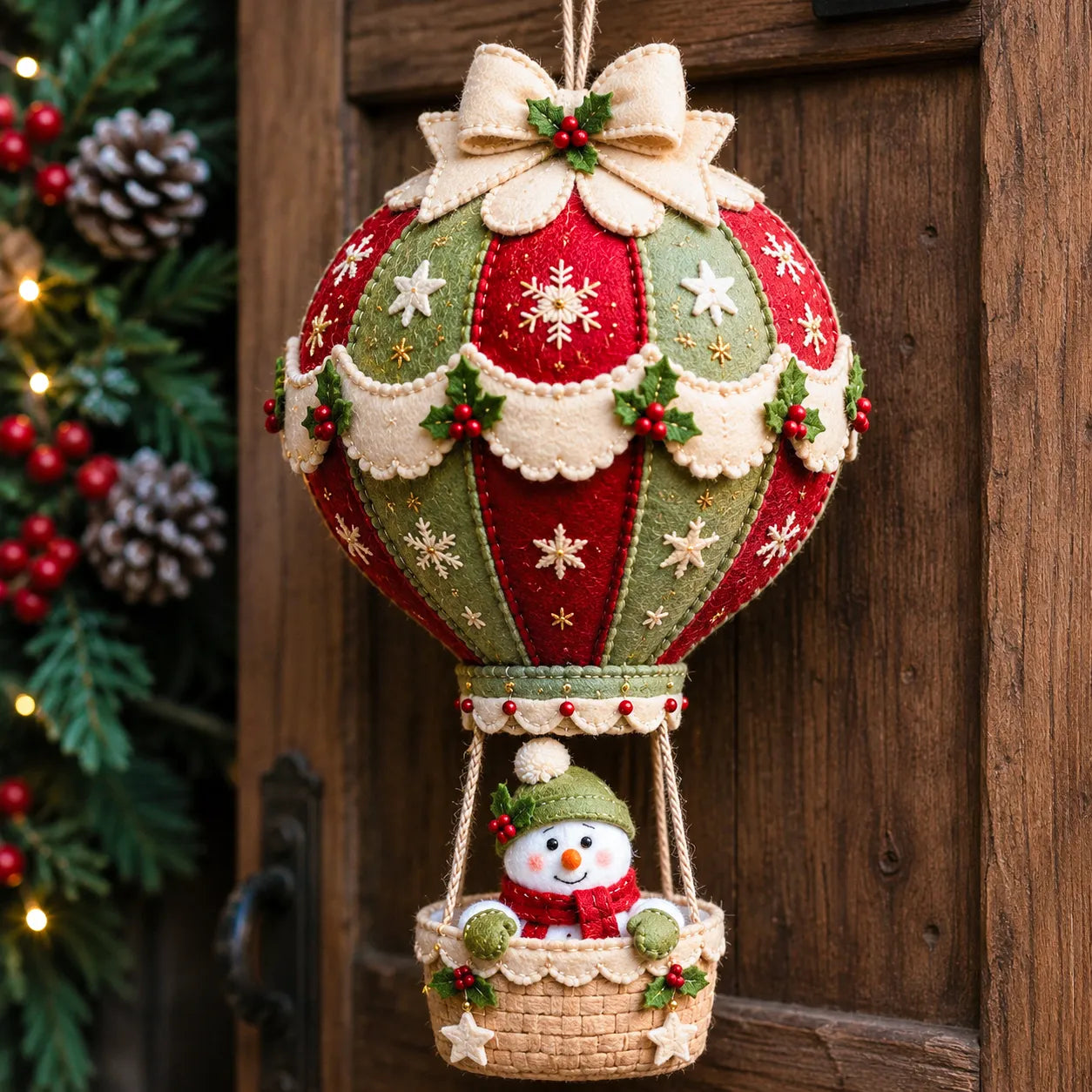 ⏳ Last Day 49% OFF – 🎈 Beginner-Friendly Christmas Hot Air Balloon Hanging Decor DIY Kit Collection | Complete Kit with Coordinated Fabrics, Decorative Accents & Crafting Materials Included 💕