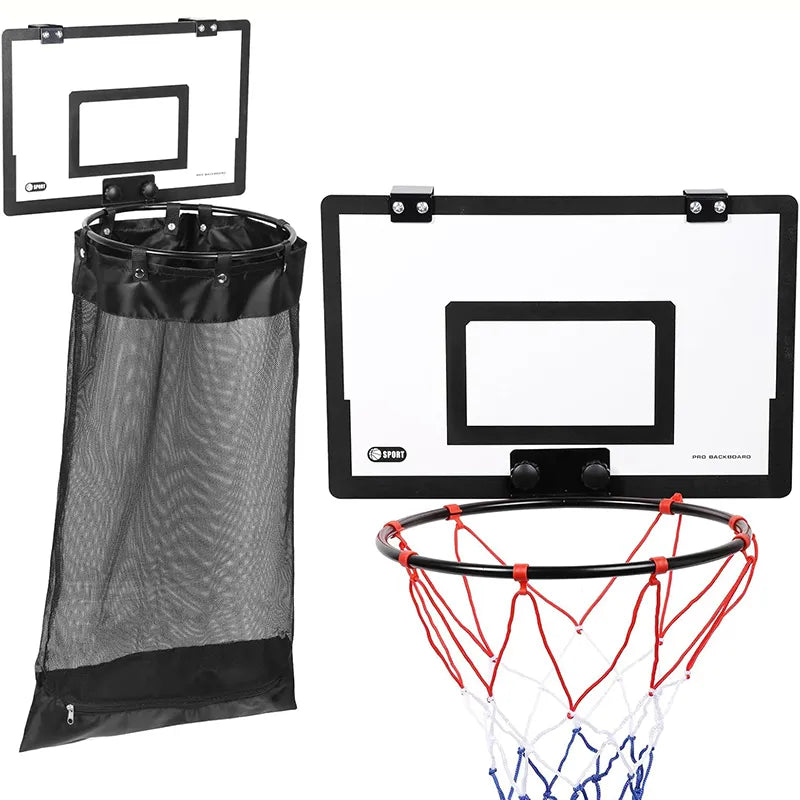 🏀 2-in-1 Door Hanging Laundry Basket with Basketball Hoop – Fun & Functional Storage!