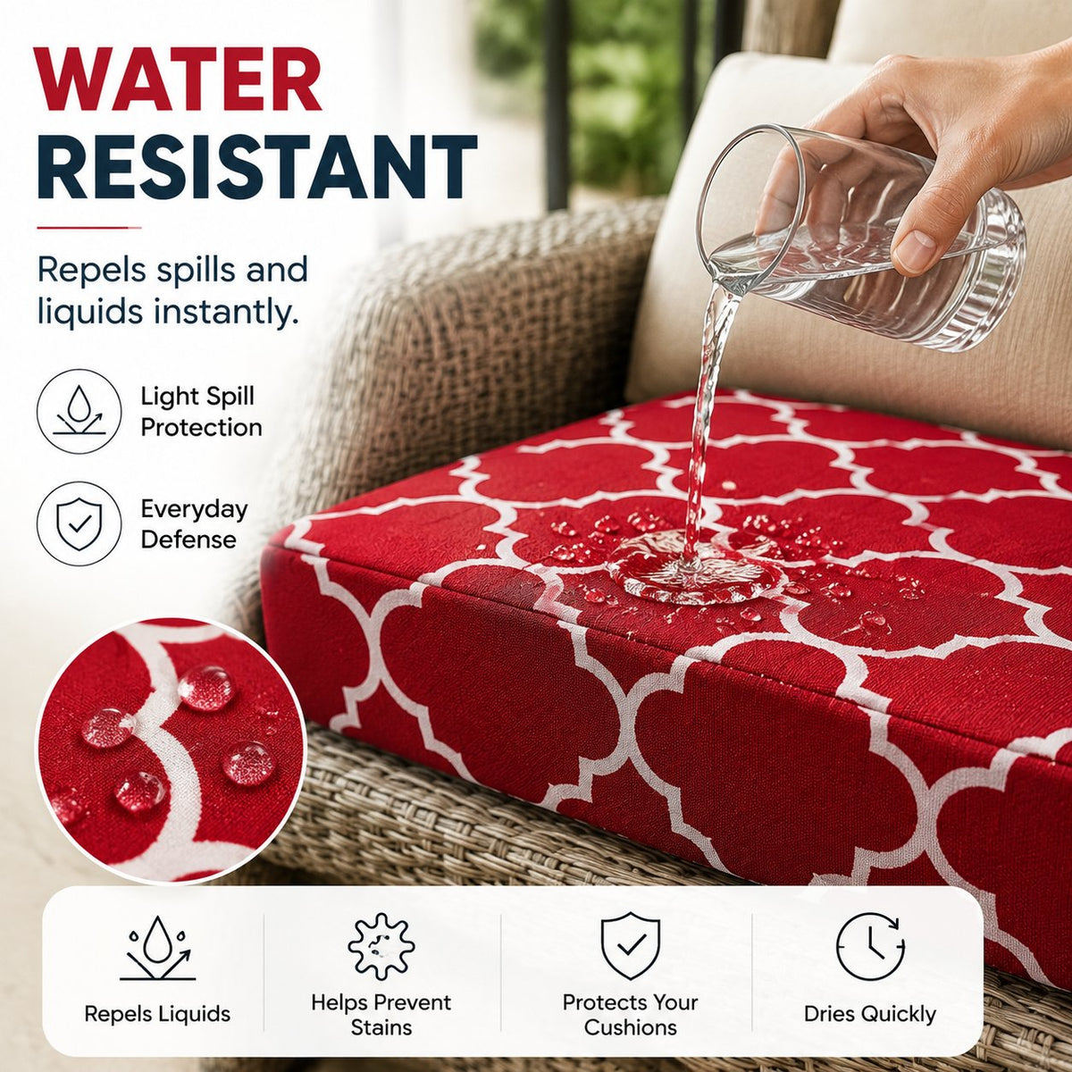 🛋️ Waterproof Outdoor Patio Sofa Cushion Covers 🔥