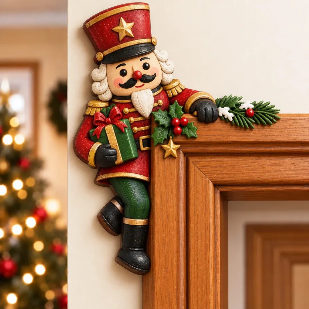⏳ Last Day 50% OFF – 🎄 3D Christmas Peekaboo Door Frame Corner Decor | 8 Festive Character Designs with Left & Right Options for Doorways, Entryways & Holiday Corners ✨