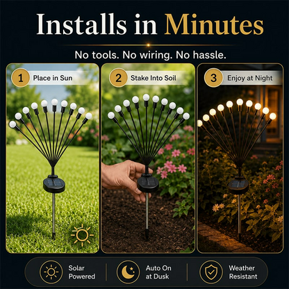 Solar Firefly Garden Stake Lights