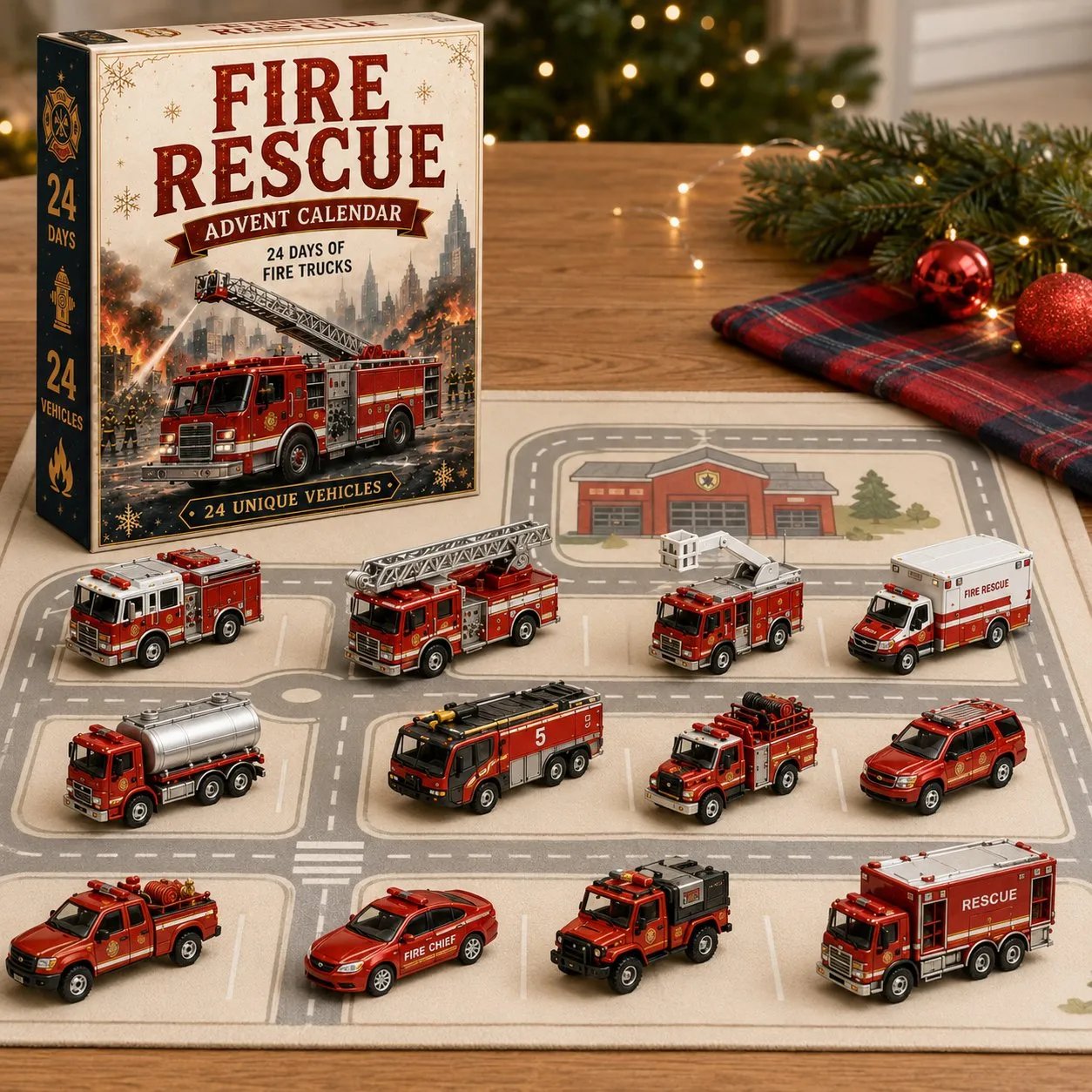 🚜Build the Fleet Collection 24-Day Vehicle Advent Calendar Series | ✨A New Adventure Every Morning