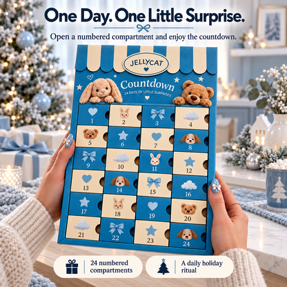 🎄 24 Days Christmas Advent Calendar, Cute Mini Plush Charm Countdown Surprise Box, Holiday Gift for Kids & Plush Lovers