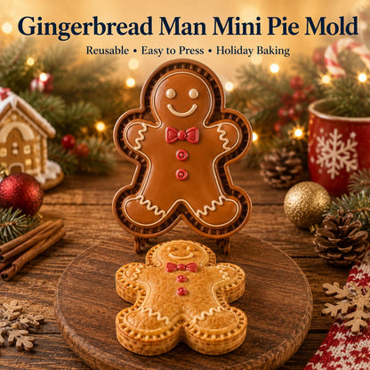 ⏳ Last Day 49% OFF – 🎄16-Design Christmas Mini Pie Mold Collection | Reusable Embossed Molds for Shaping Detailed Santa, Snowman, Reindeer, Tree & Holiday Pies 🥧✨