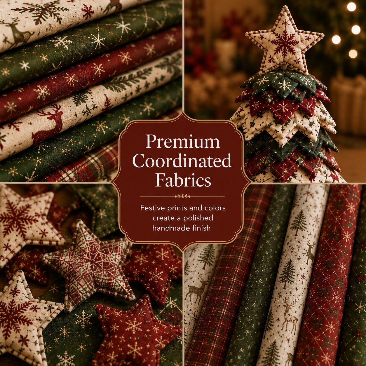 DIY Quilted Fabric Christmas Tree Kit