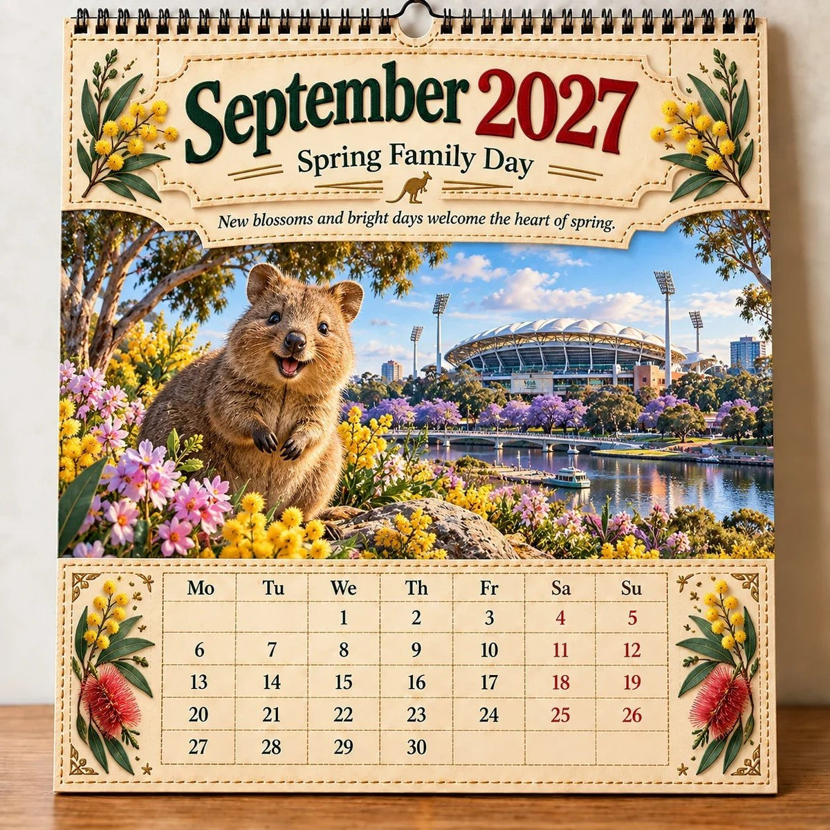 🔥🦘- 2027 Australia 125th Anniversary Wall Calendar 🐨