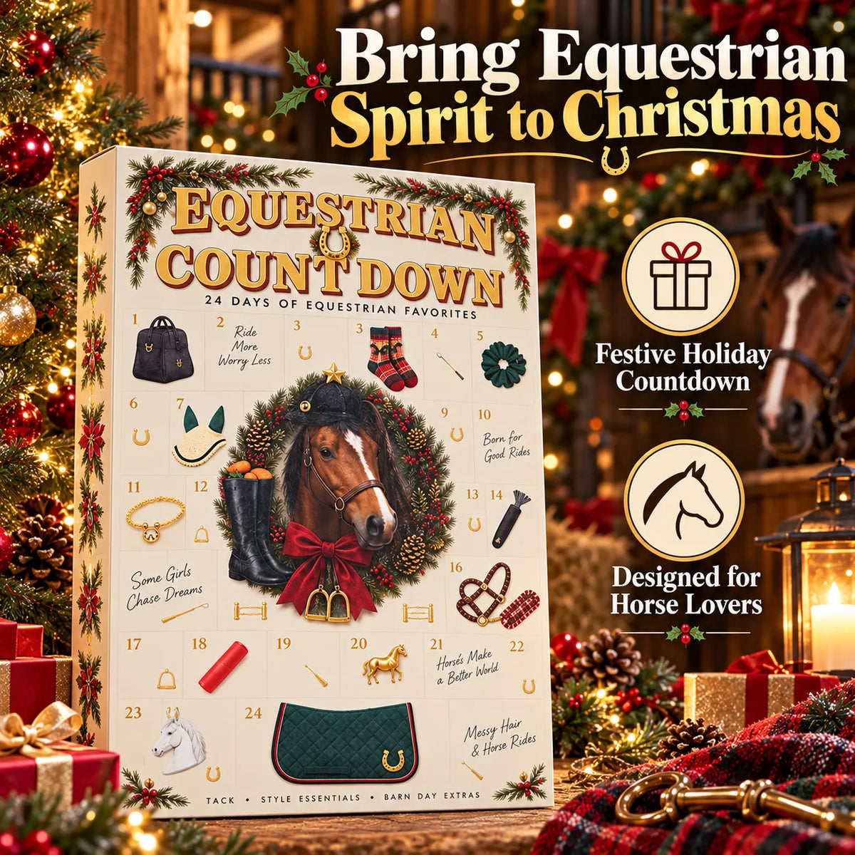 🐎🎁 Equestrian Advent Calendar — 24 Days of Practical Surprises for Horse Lovers!
