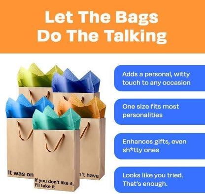 🔥LAST DAY 49% OFF - 😂MilkToast Snarky Gift Bag🎁Funny Gift Bags(✨5 pcs/Set)