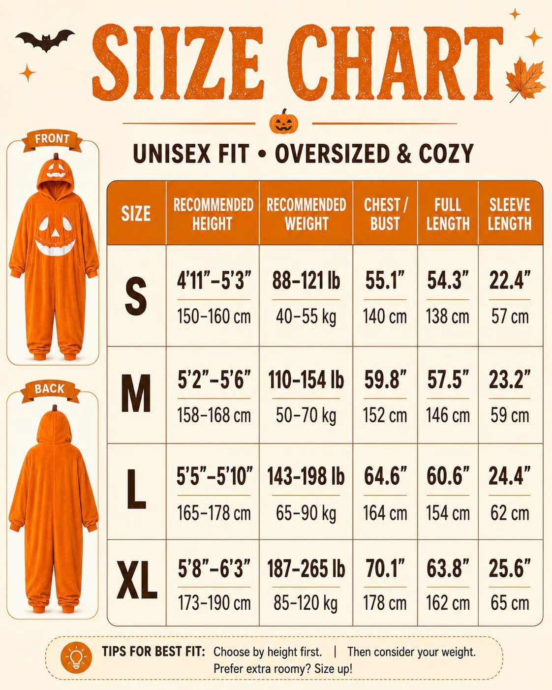 🎃 Cozy Pumpkin Onesie Pajamas – Ultra-Soft, Warm & Halloween-Ready 👻🧡