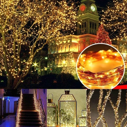 🎁Christmas Sale 50% 🔥2-Pack Solar Outdoor String Lights