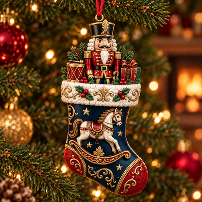 2026 Christmas Storybook Stocking Ornaments – 6-Piece Vintage  Holiday Collection