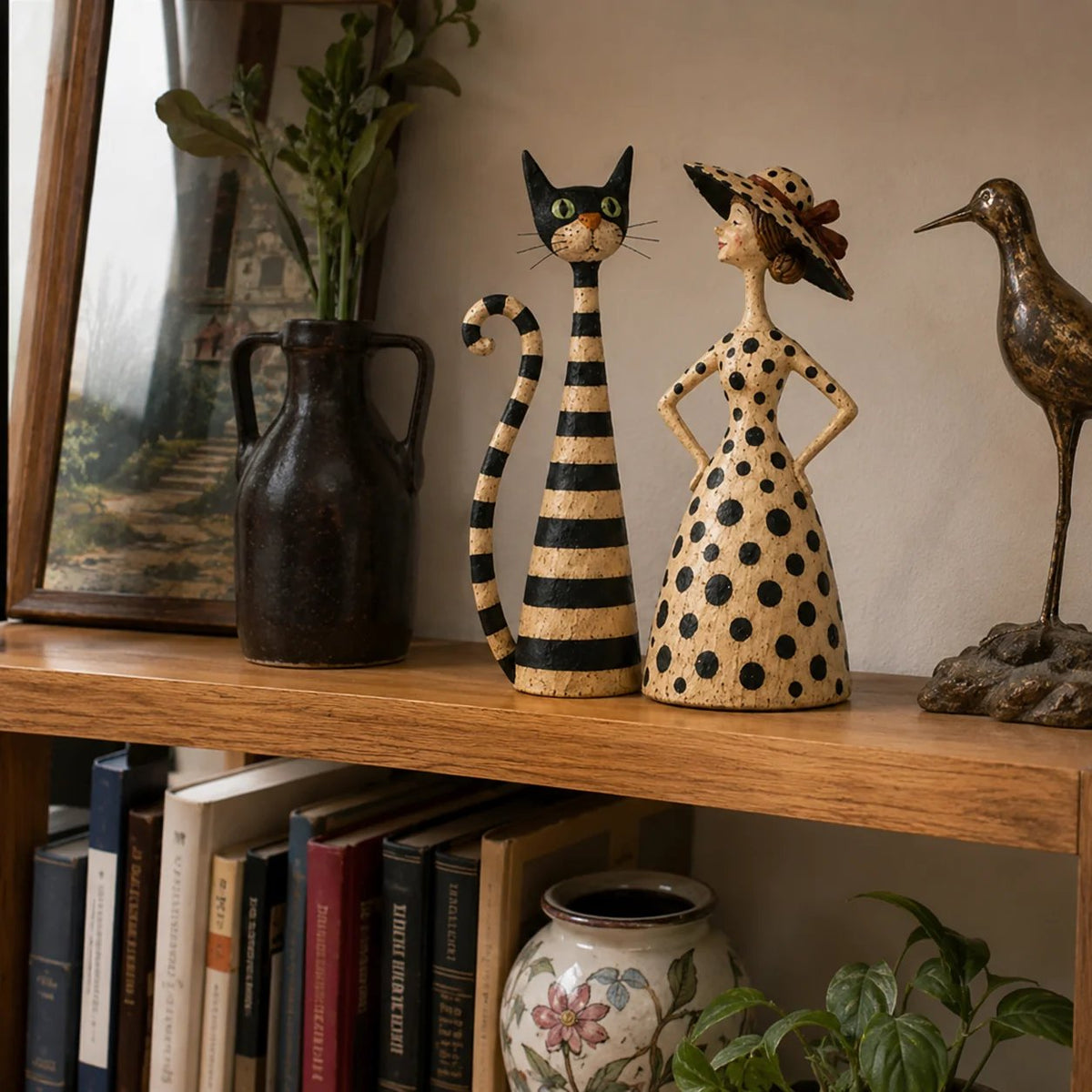 🔥Hot Sale 50% OFF🔥 - Vintage Cat & Lady Sculptures