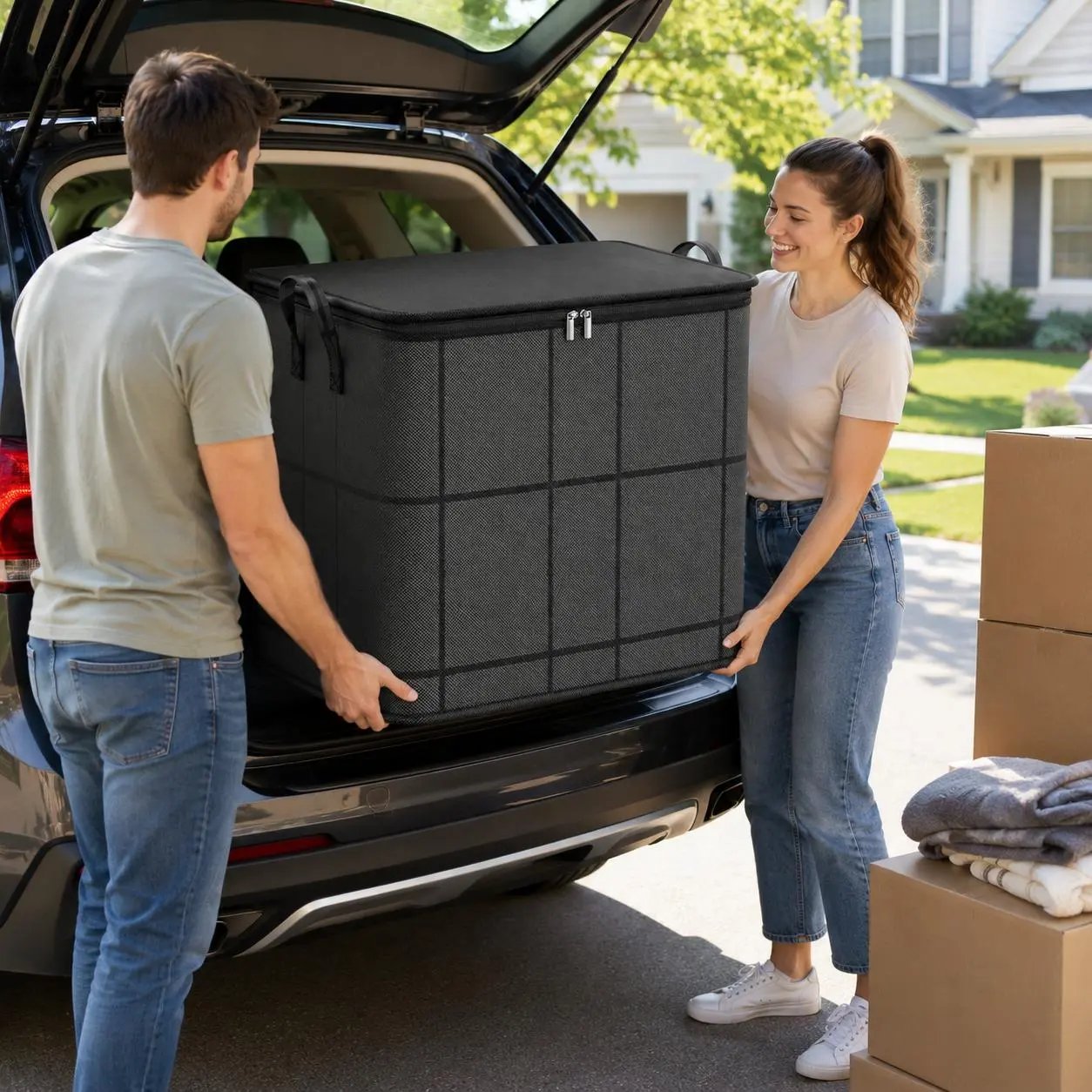 💥49% OFF Factory Clearance –📦Foldable Storage Tote – Waterproof, Dustproof, Big & Portable 🌟